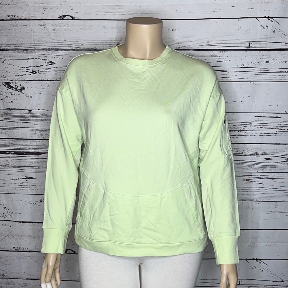 All in Motion NWT Size XL Mint Green Crew Neck Sweatshirt w/ Thumbholes